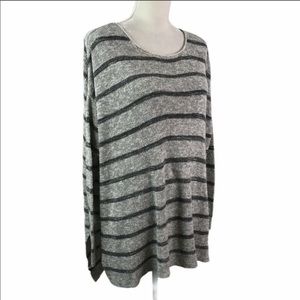 NWOT Free People Striped Oversized Long Sleeve